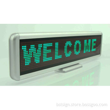 Green Color Desk LED Moving Sign 16X96